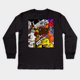 Agumon digivolve to Kids Long Sleeve T-Shirt